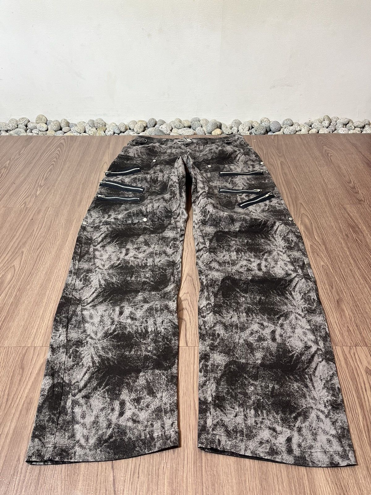 If Six Was Nine × Japanese Brand × Seditionaries Japanese Slash Number Punk Multizipper Washed Pants Size US 30 / EU 46 - 5 Thumbnail