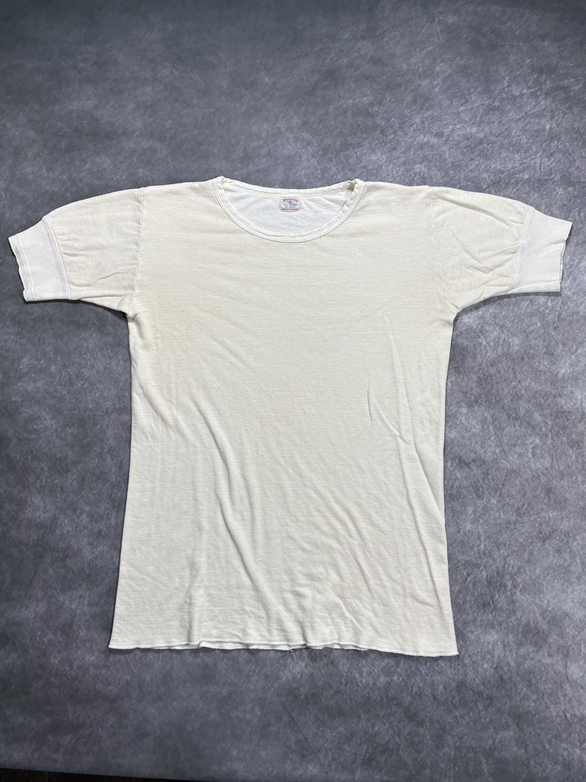 Vintage True Vintage Duofold Thermal Shirt 1940s 1950s Double Layer Size US S / EU 44-46 / 1 - 9 Thumbnail