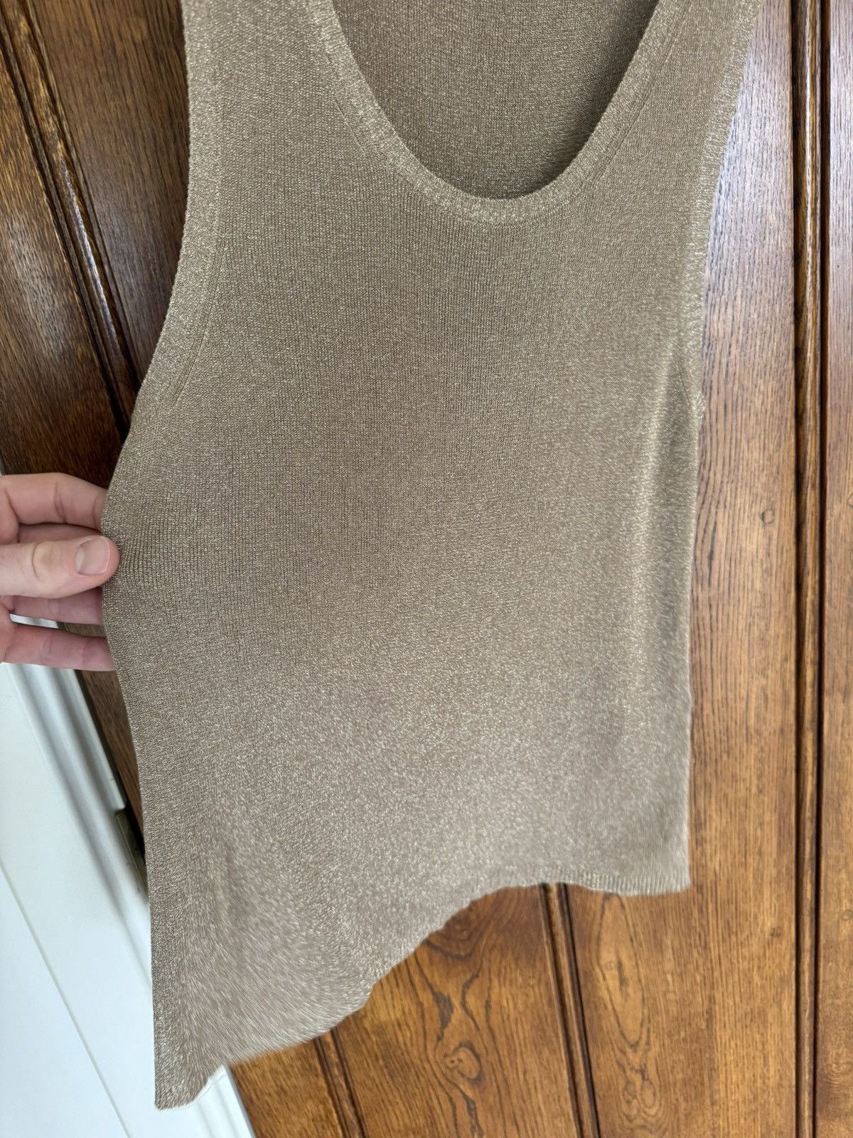 Saint Laurent Paris FW19 Saint Laurent metallic golf tank top vest sleeveless Size US M / EU 48-50 / 2 - 8 Thumbnail