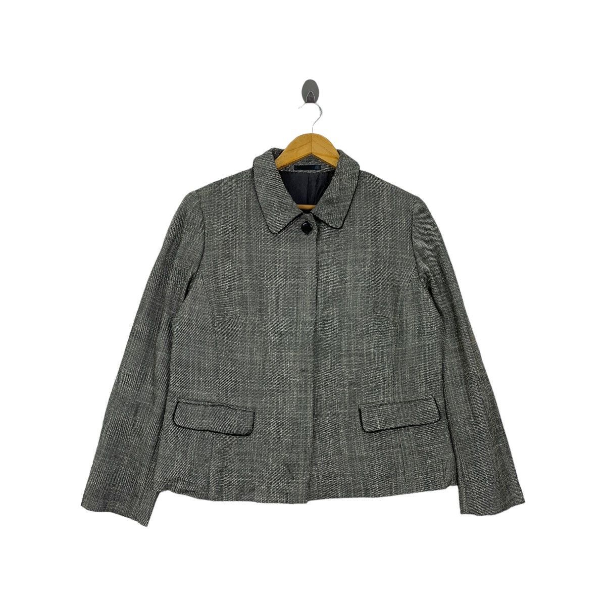 Burberry BURBERRY London Fashion Designer Linen Coat Blazer Jacketd Size M / US 6-8 / IT 42-44 - 1 Thumbnail