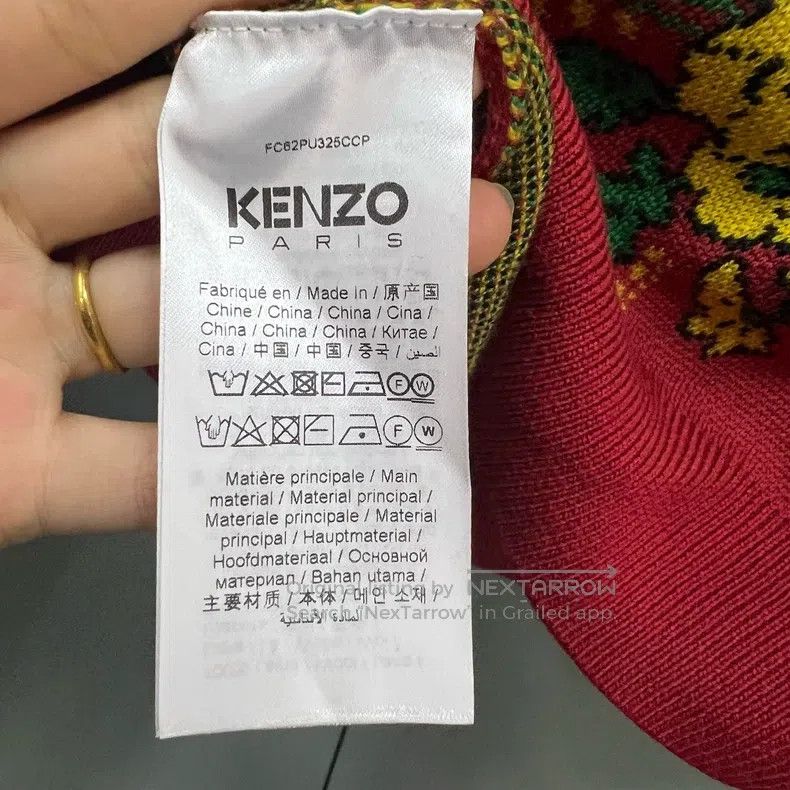 Kenzo Kenzo Floral Inlay Full Print Knit Top Size M / US 6-8 / IT 42-44 - 3 Thumbnail
