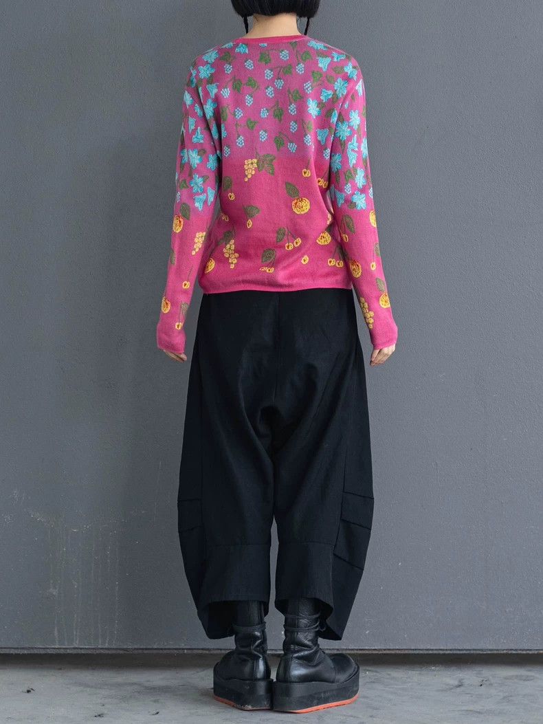 Kenzo KENZO Vintage pink floral knit cardigan Size M / US 6-8 / IT 42-44 - 3 Thumbnail