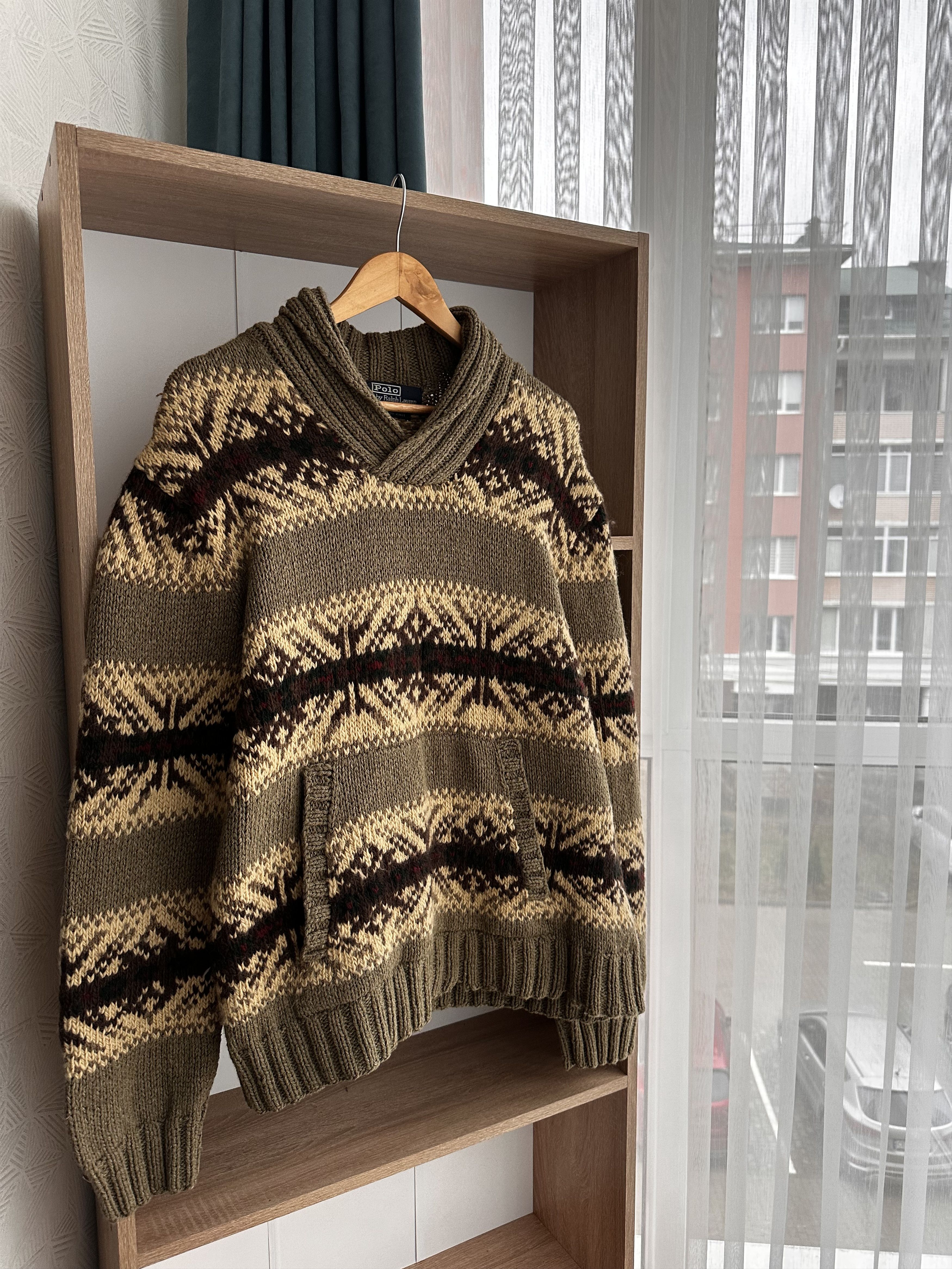 Polo Ralph Lauren Vintage Polo Ralph Lauren RRL Hand Knit Wool Pocket Sweater Size US L / EU 52-54 / 3 - 11 Thumbnail