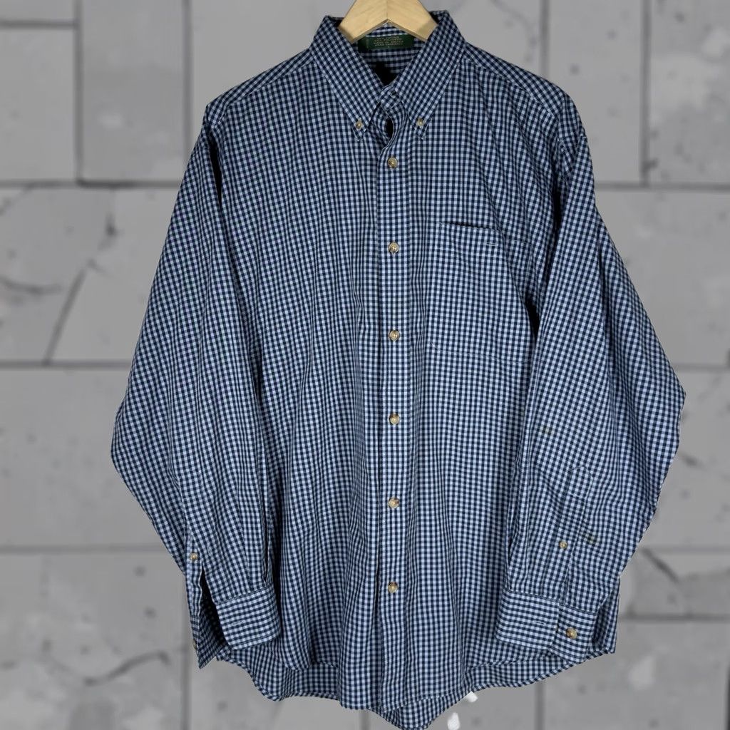 Orvis Orvis Blue Cotton Blend Long Sleeve Button-Down Shirt Mens Size L Size US L / EU 52-54 / 3 - 1 Thumbnail