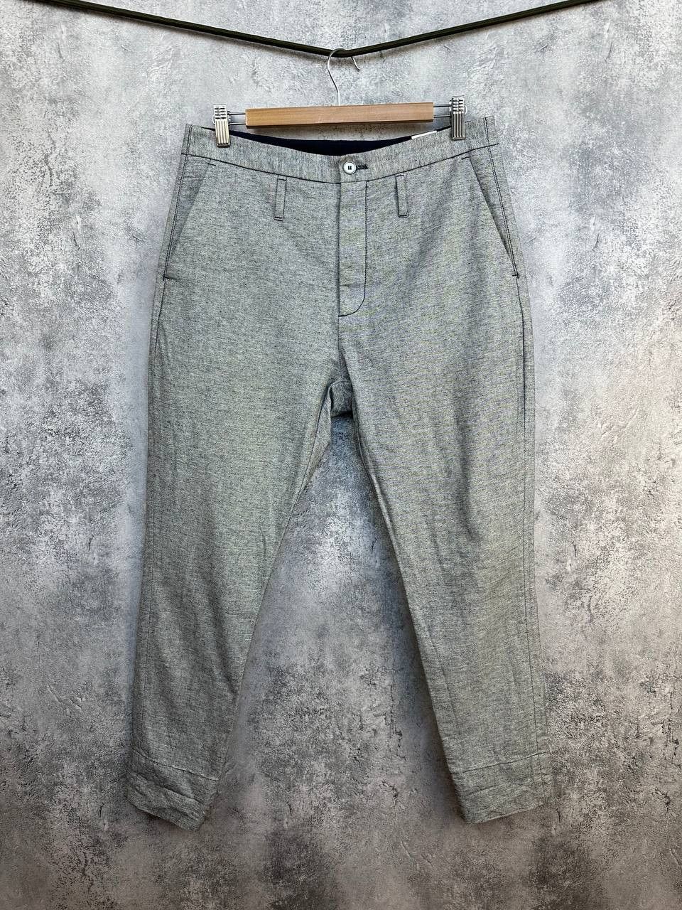 HOPE Stockholm Law Trouser Grey Linen Blend Pants