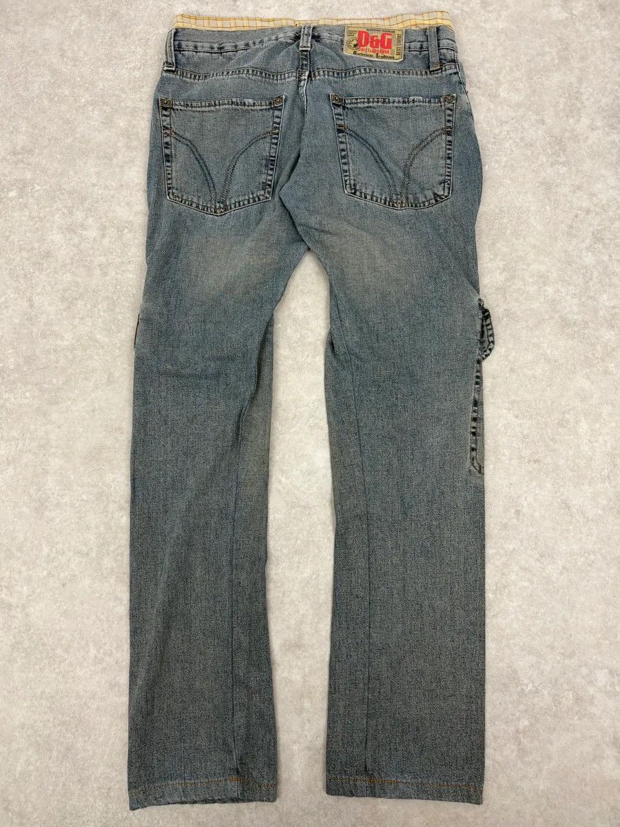 Dolce & Gabbana SS2006 Dolce & Gabbana Double Layer Yellow Tartan Blue Denim Cargo Jeans Size US 30 / EU 46 - 6 Thumbnail
