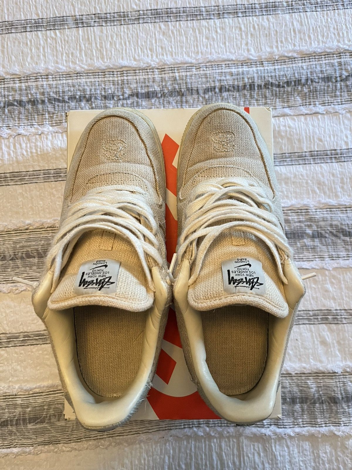 Nike × Stussy STUSSY FOSSIL AIR FORCE ONE Size US 10.5 / EU 43-44 - 4 Thumbnail