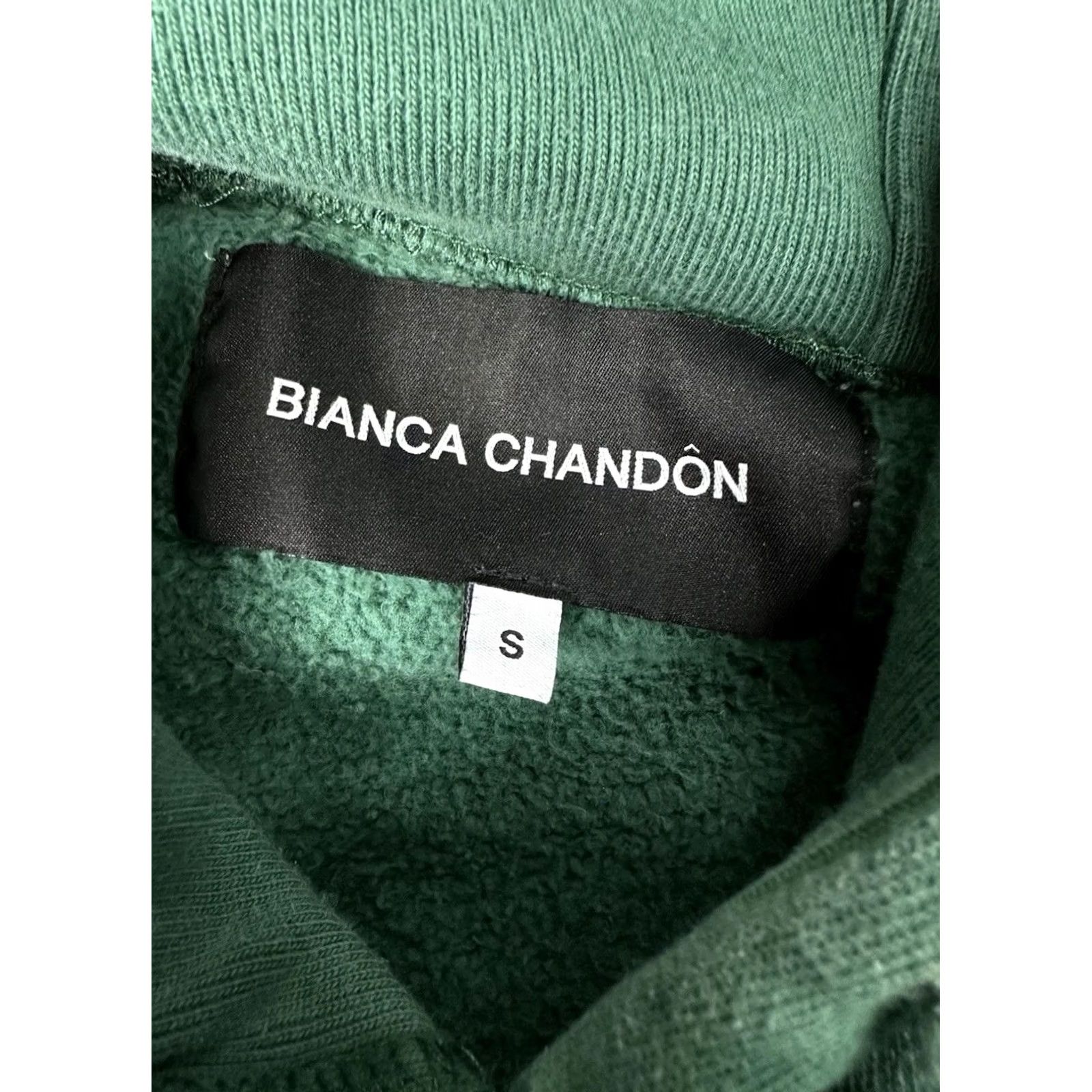 BIANCA CHANDON Bianca Chandon Logo Spellout Print Green Hoodie Men’s S Size US S / EU 44-46 / 1 - 4 Thumbnail