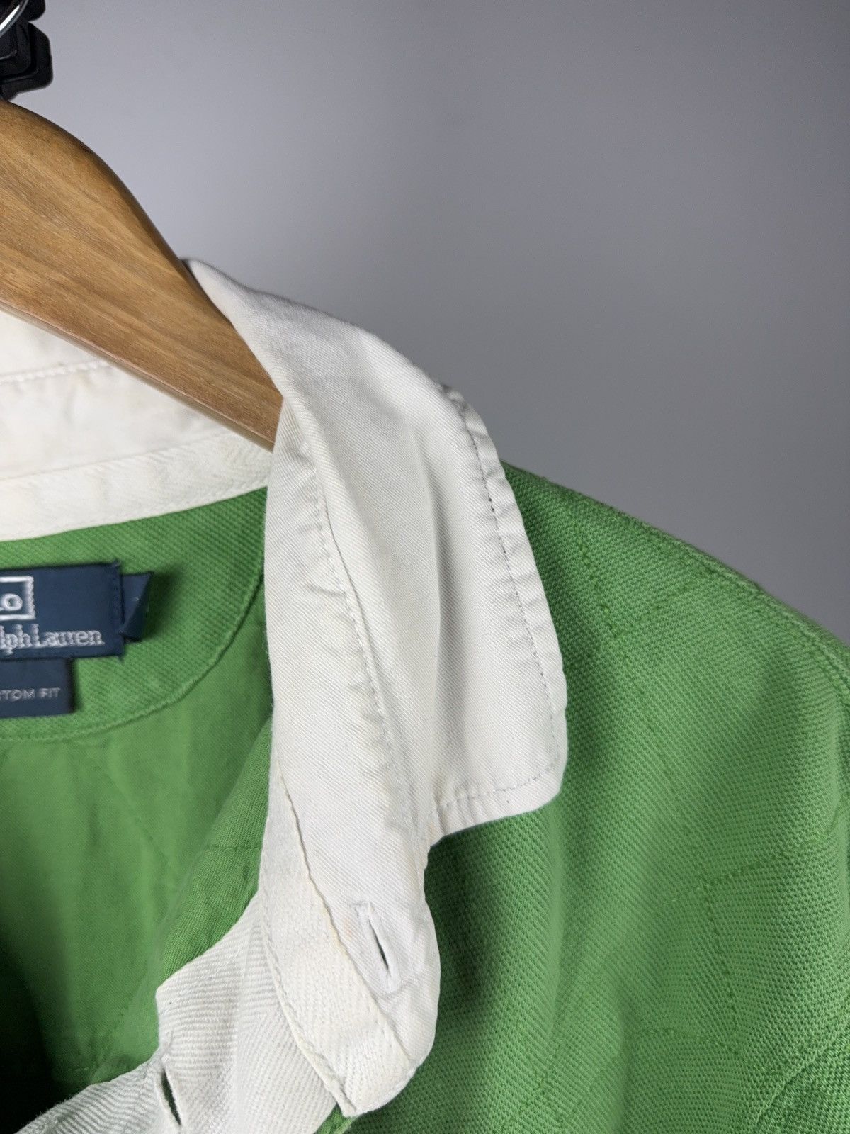 Polo Ralph Lauren 90s Retro Polo Ralph Lauren Big Pony Custom Fit Rugby Polo Size US XL / EU 56 / 4 - 13 Thumbnail