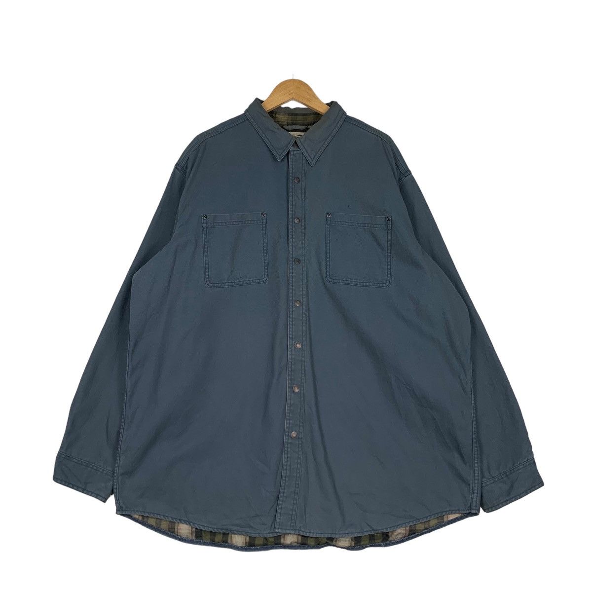 L.L. Bean L.L.BEAN Tartan Lined Work Shirt #1075-C49 Size US XXL / EU 58 / 5 - 1 Thumbnail