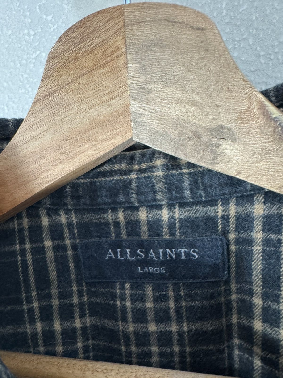 Allsaints Allsaints Flannel Plaid Cedar Long Sleeve Shirt Size US L / EU 52-54 / 3 - 3 Thumbnail