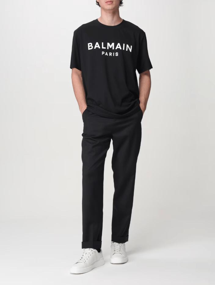 Balmain BNWT AW25 BALMAIN BIG LOGO BLACK TSHIRT M Size US M / EU 48-50 / 2 - 13 Thumbnail
