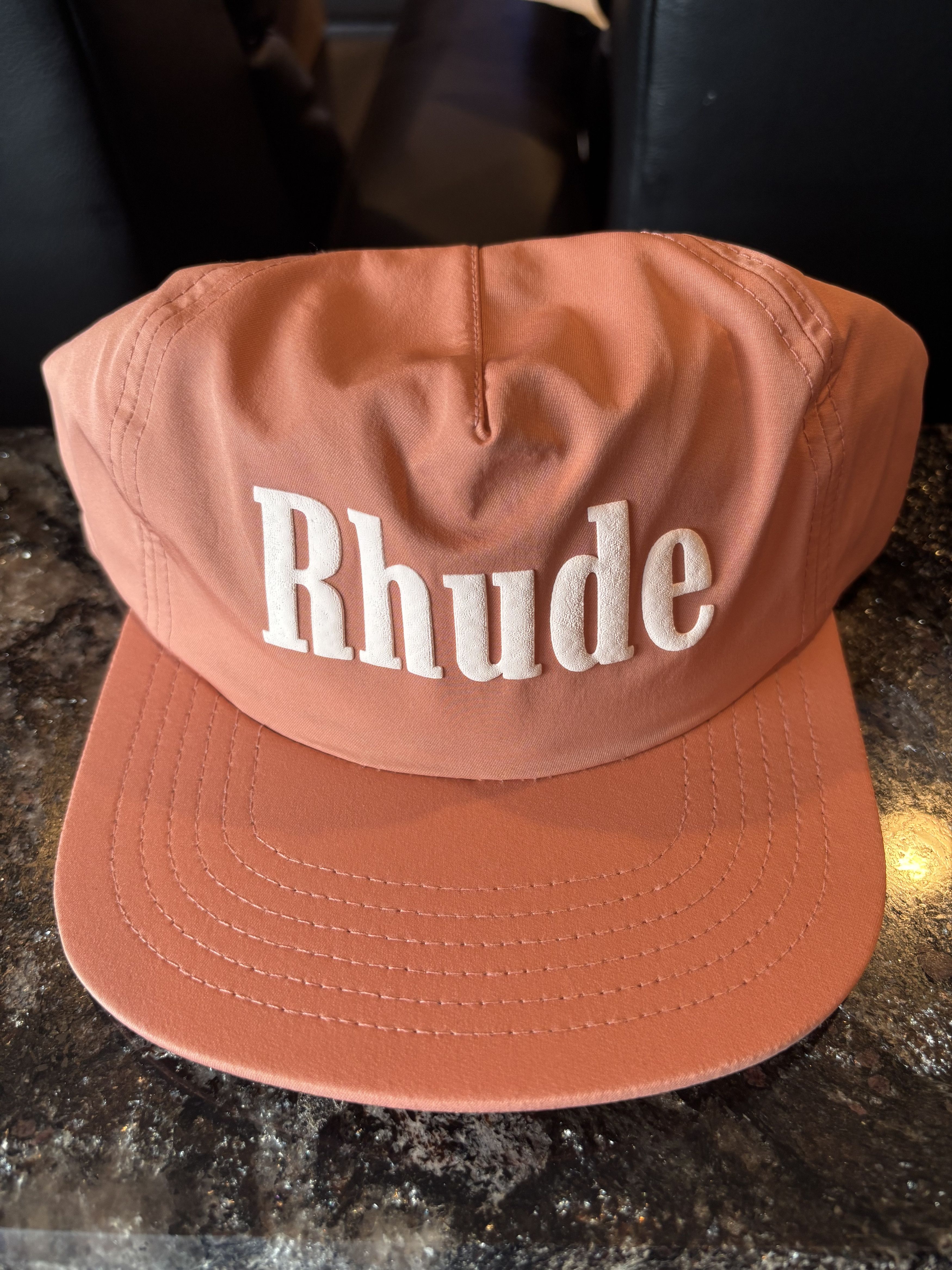 Rhude Rhude orange sport logo hat Size ONE SIZE - 1 Thumbnail