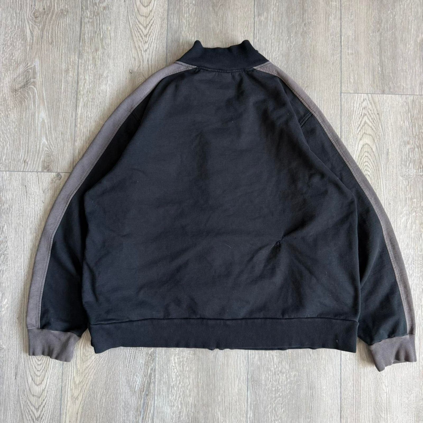 Mossimo Vintage y2k mossimo cut and sew zip up sweatshirt Size US XXL / EU 58 / 5 - 7 Thumbnail