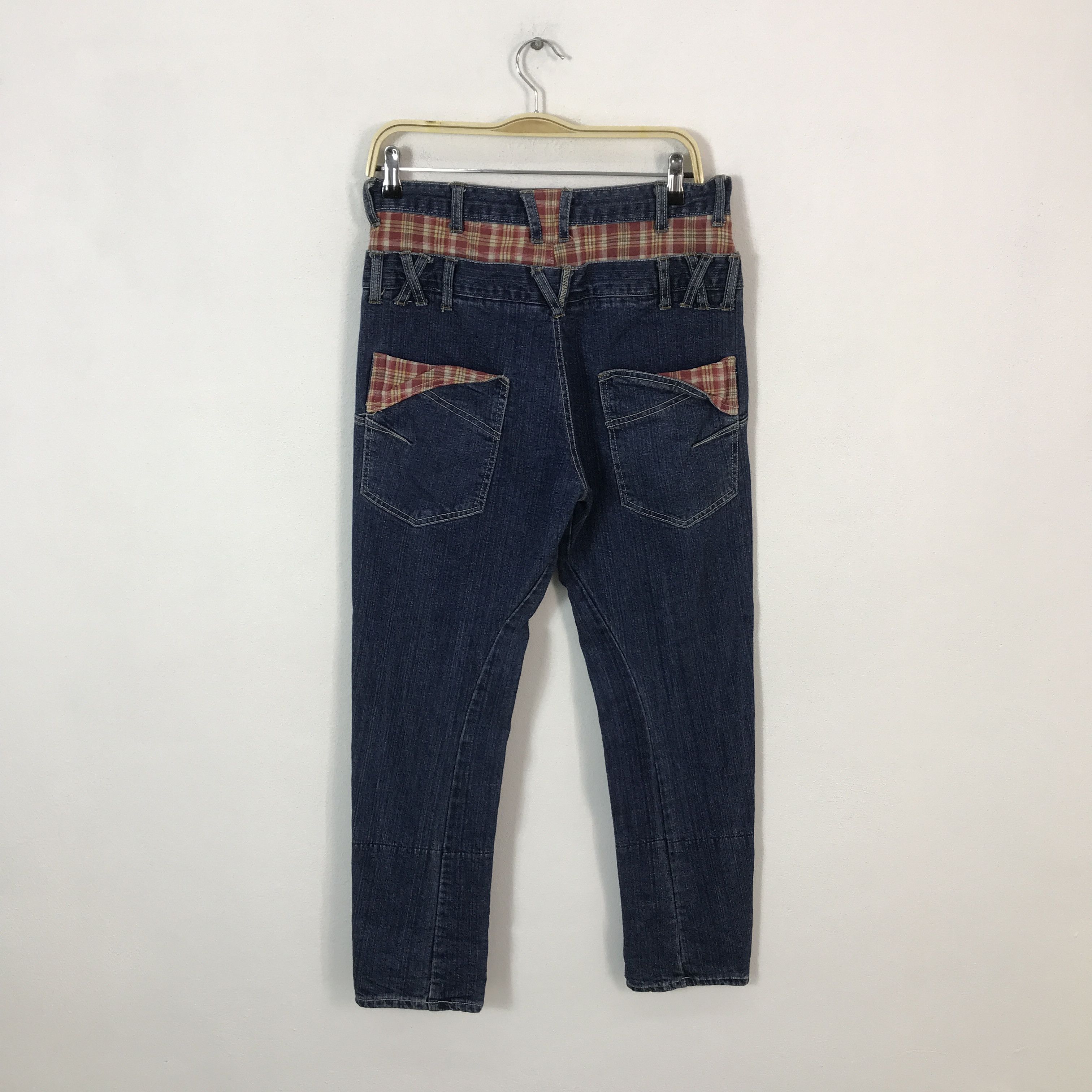Japanese Brand contno.Japan style double waist denim pants Size US 30 / EU 46 - 4 Thumbnail
