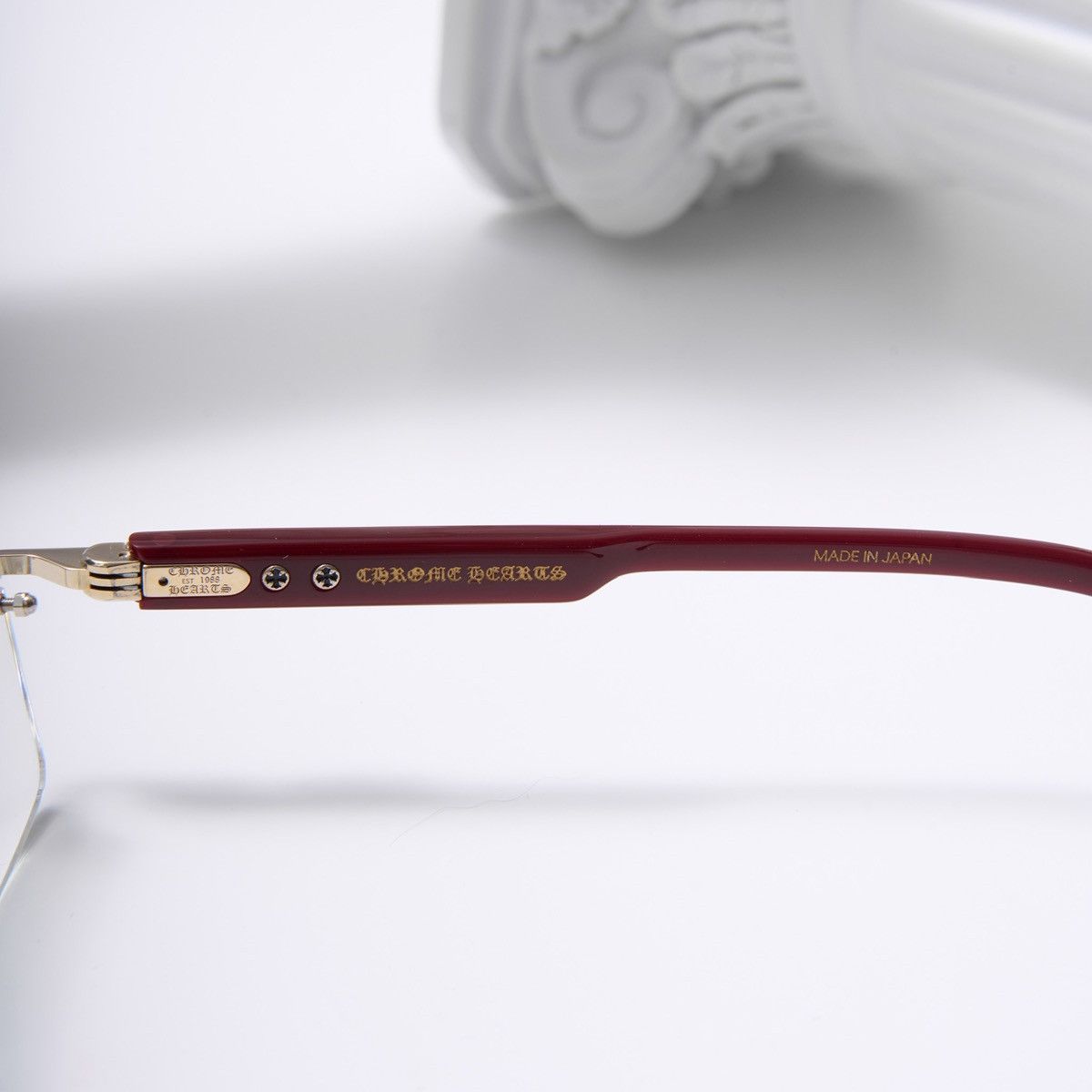 Chrome Hearts CHROME HEARTS DEEP II GOLD PLATED BORDELLO GLASSES Size ONE SIZE - 4 Thumbnail