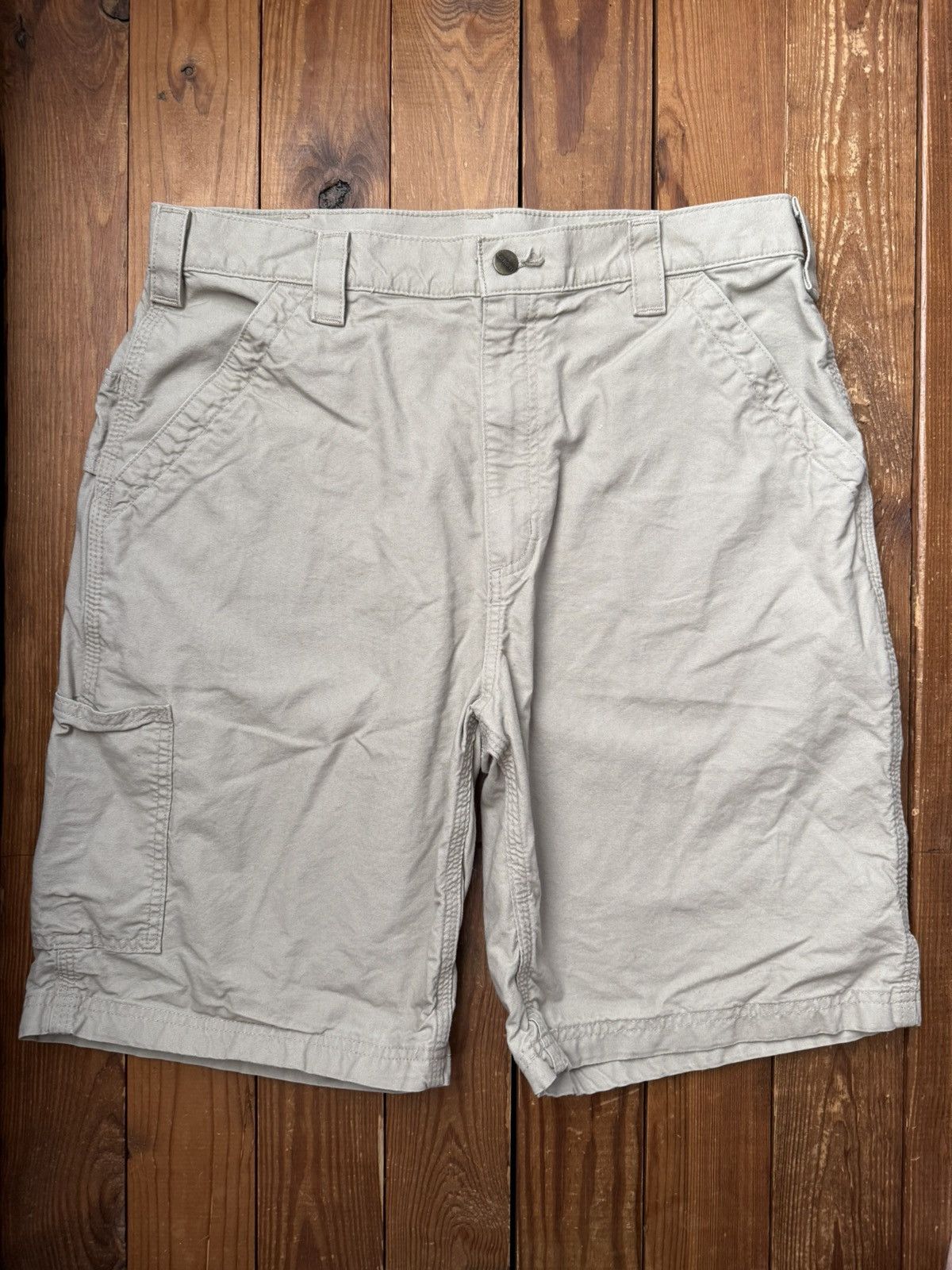 Carhartt Vintage Carhartt Tan Carpenter Shorts Size US 34 / EU 50 - 3 Thumbnail