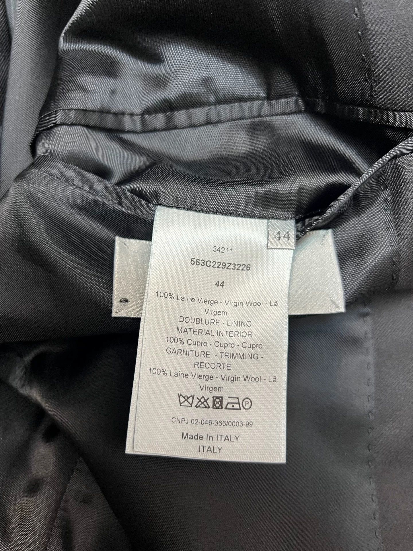 Dior Dior Homme Spring/Summer 2015 Blue Double-Front Black Suit Size 44R - 4 Thumbnail