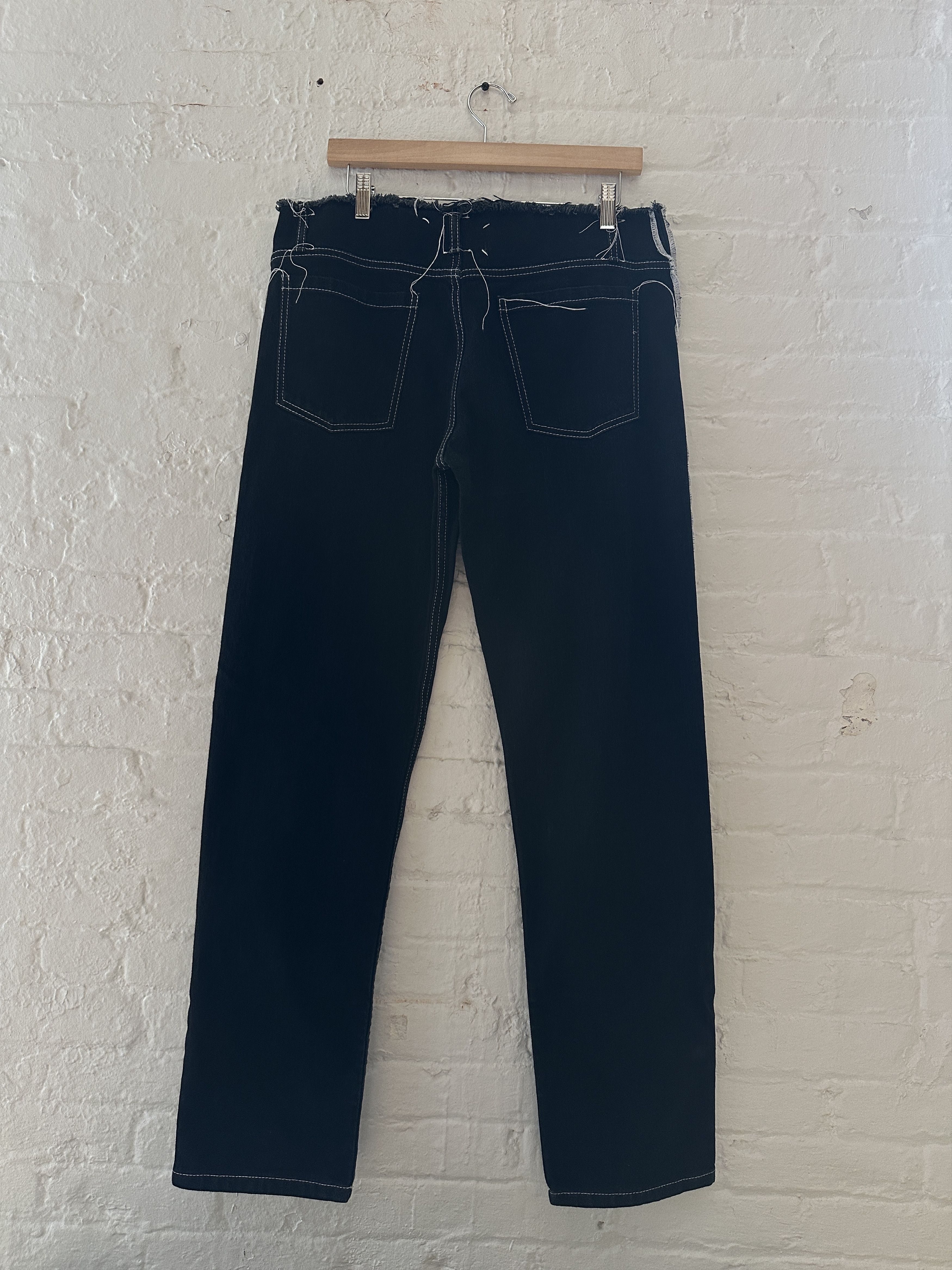 Maison Margiela Maison Margiela Contrast Stitch Straight Leg Jeans Size US 34 / EU 50 - 3 Thumbnail