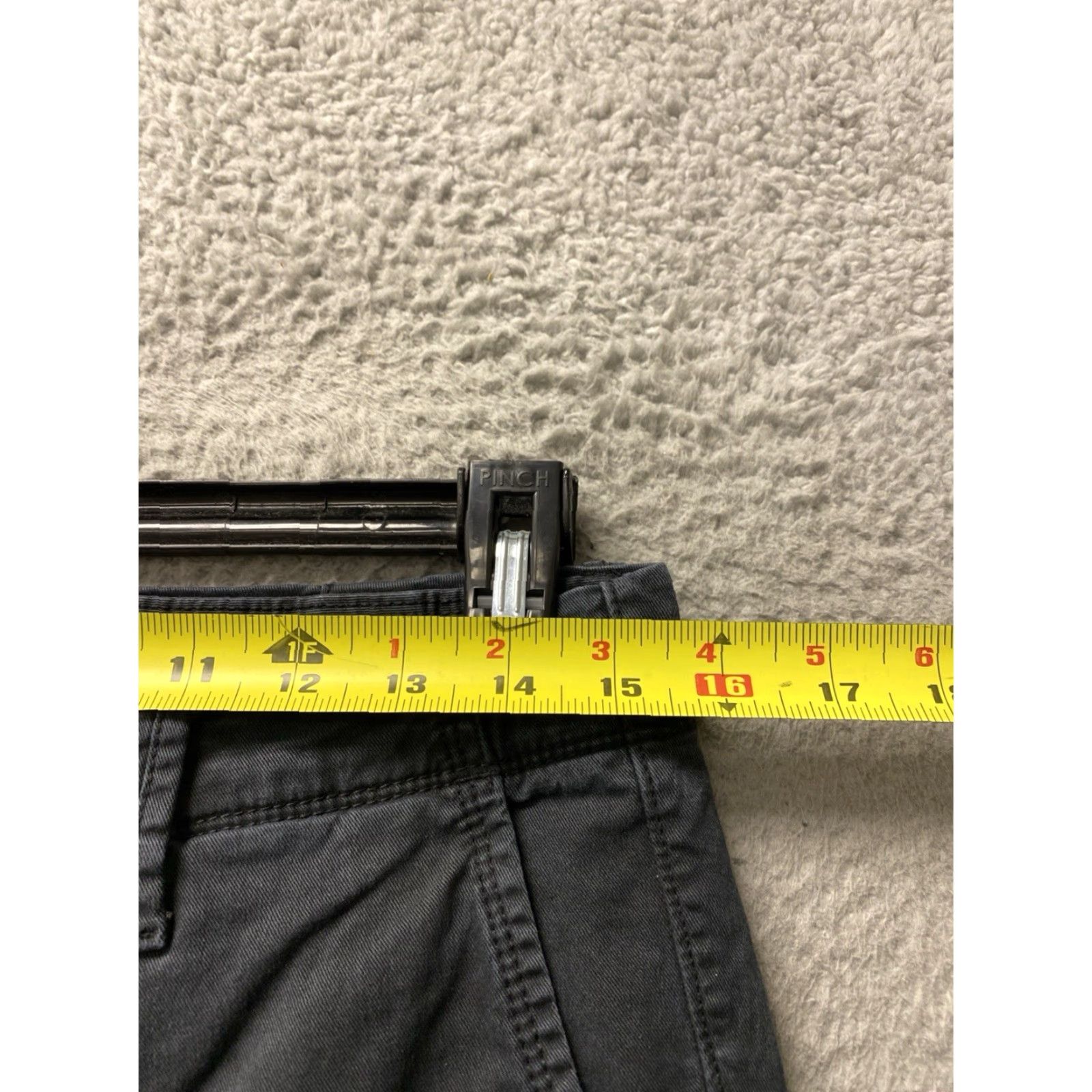 Gap GAP Pants Mens 30x32 Slim Chino Straight Leg Faded Black Stretch 5-Pocket Logo Zipper Button Casual Workwear Travel Adult Mens Size US 30 / EU 46 - 4 Thumbnail