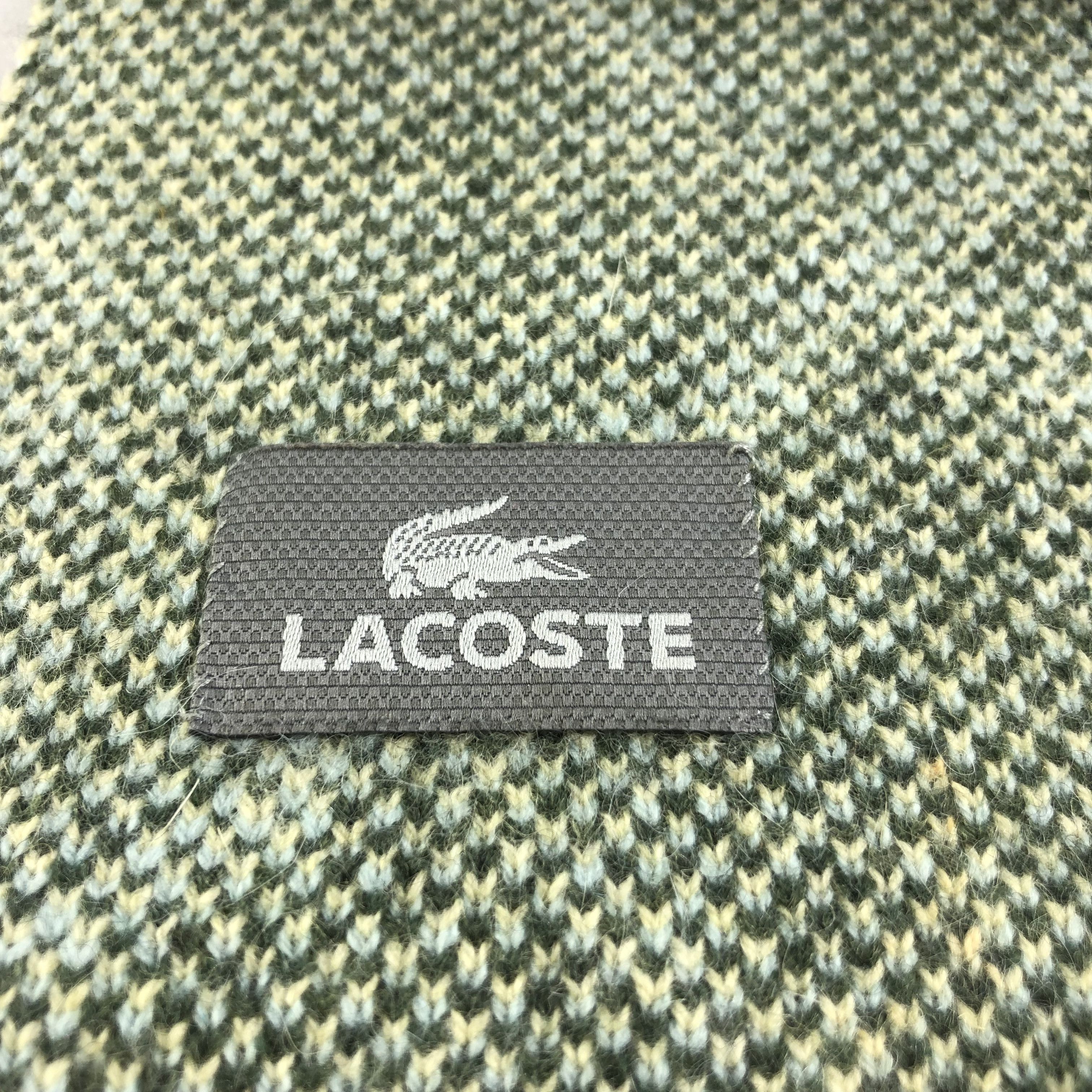 Lacoste Lacoste Wool Scarf Muffler V1488 Size ONE SIZE - 5 Thumbnail