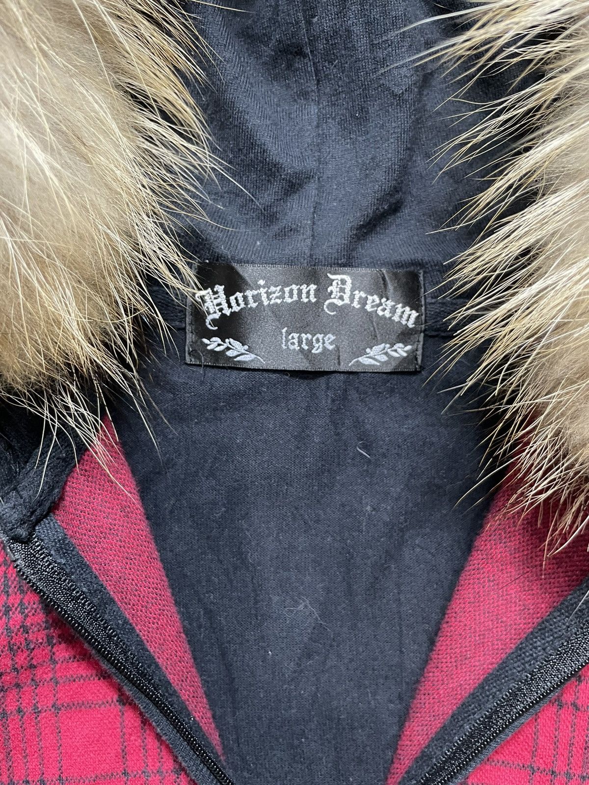 If Six Was Nine Japanese Zip Plaid fur hoodie western style Size US L / EU 52-54 / 3 - 5 Thumbnail
