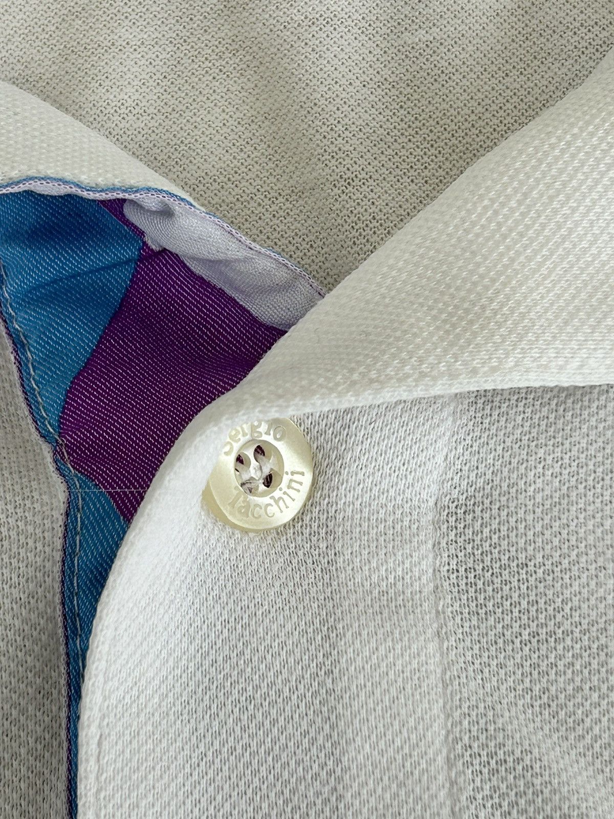 Sergio Tacchini Vintage sergio tacchinio White polo Tee Size US S / EU 44-46 / 1 - 8 Thumbnail