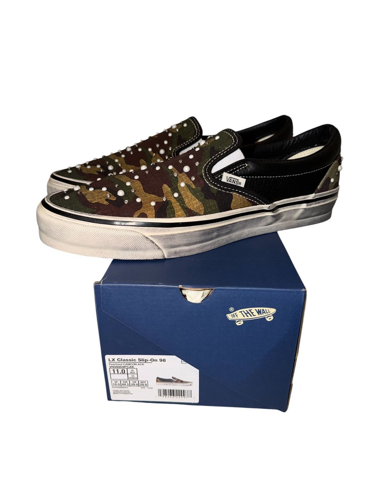 Vans Vans Premium Classic Slip-On ‘Pearlized Pack - Camo Black’ Size US 11 / EU 44 - 1 Thumbnail