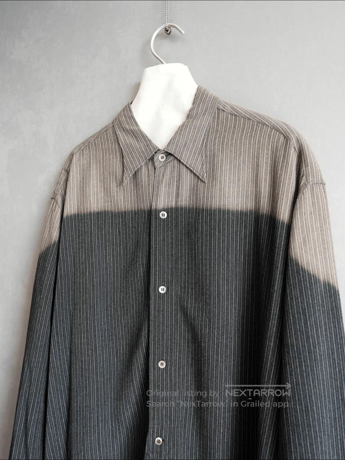 Yohji Yamamoto Yohji Yamamoto Pour Homme 96AW Fading Shirt. Size US M / EU 48-50 / 2 - 2 Thumbnail