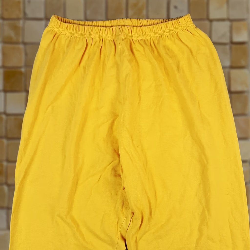 Vintage Vintage 80s Yellow Tapered Leg Gym Women’s Size M Workout Sweatpants Pants Track Size 32" / US 10 / IT 46 - 1 Thumbnail