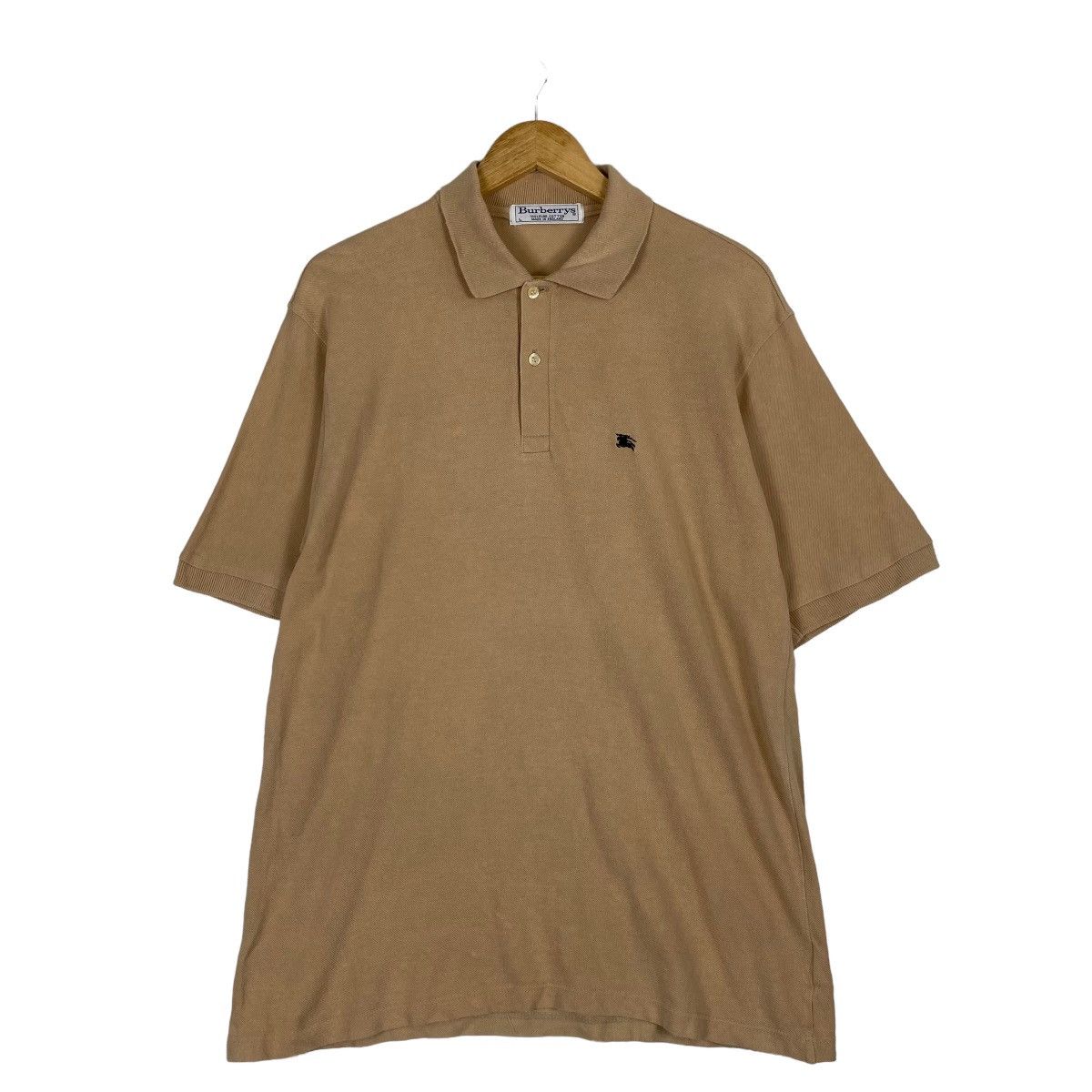Burberry × Vintage Vintage 80s Burberrys made in england plain polo shirt Size US M / EU 48-50 / 2 - 1 Thumbnail