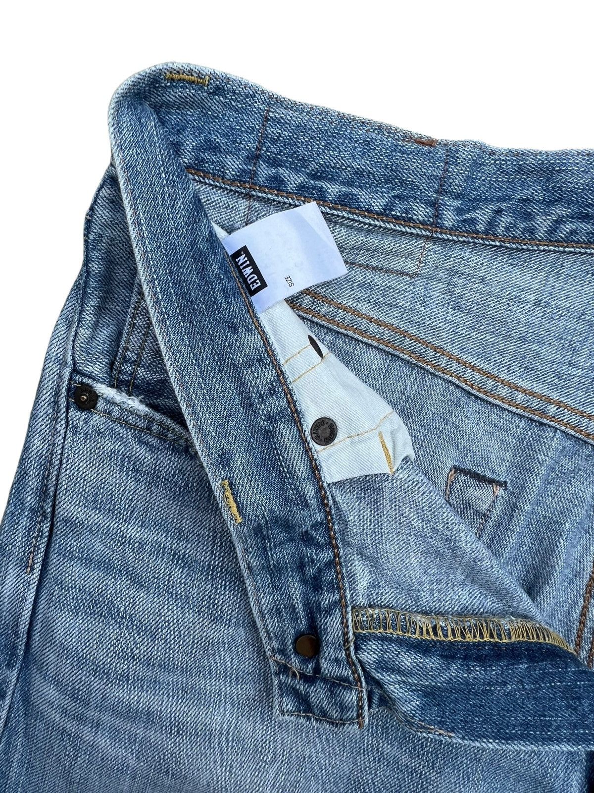 Edwin Vintage Edwin 505z Selvedge Wide Denim Jeans 33x32 Size US 33 - 12 Thumbnail