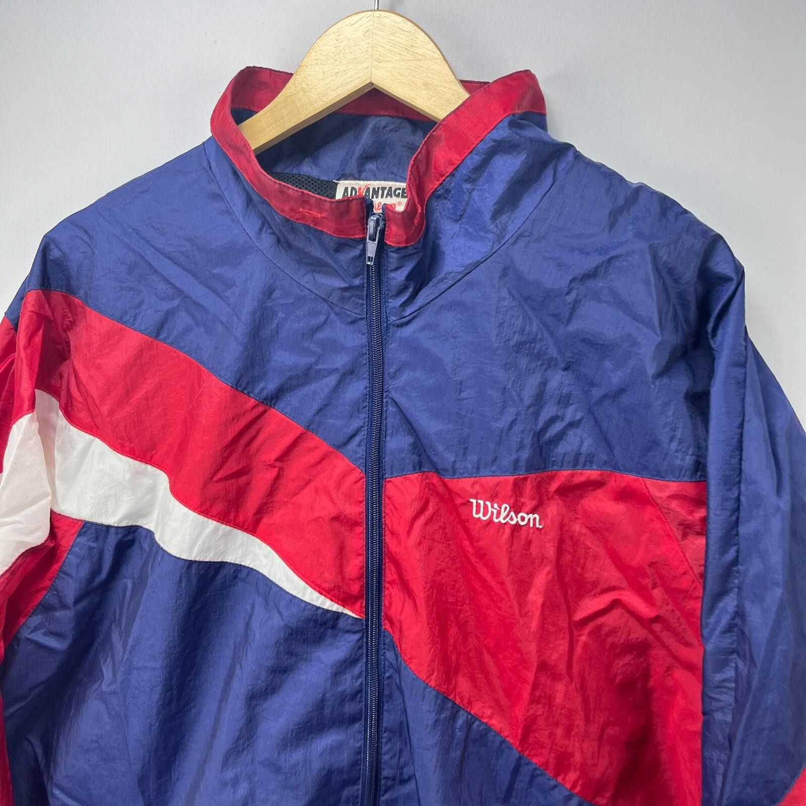 Wilson Vintage '90s Wilson Advantage Windbreaker Jacket XL Tennis Size US XL / EU 56 / 4 - 3 Thumbnail