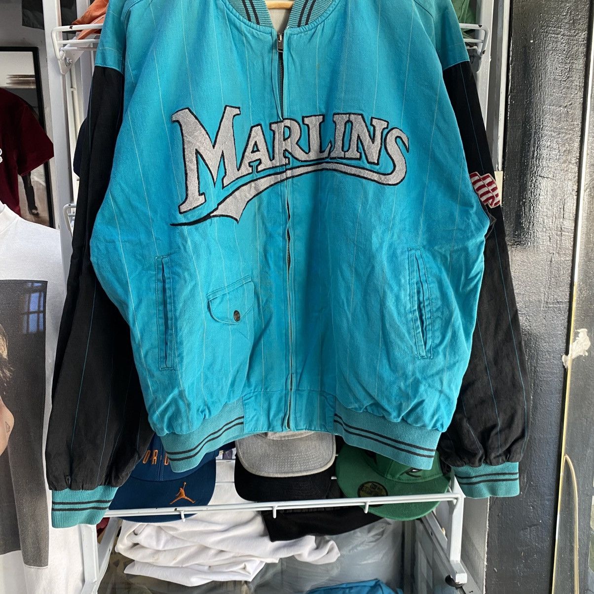 MLB × Mirage × Vintage Vintage 90s MLB Florida Marlins Reversible Jacket Size US M / EU 48-50 / 2 - 6 Thumbnail