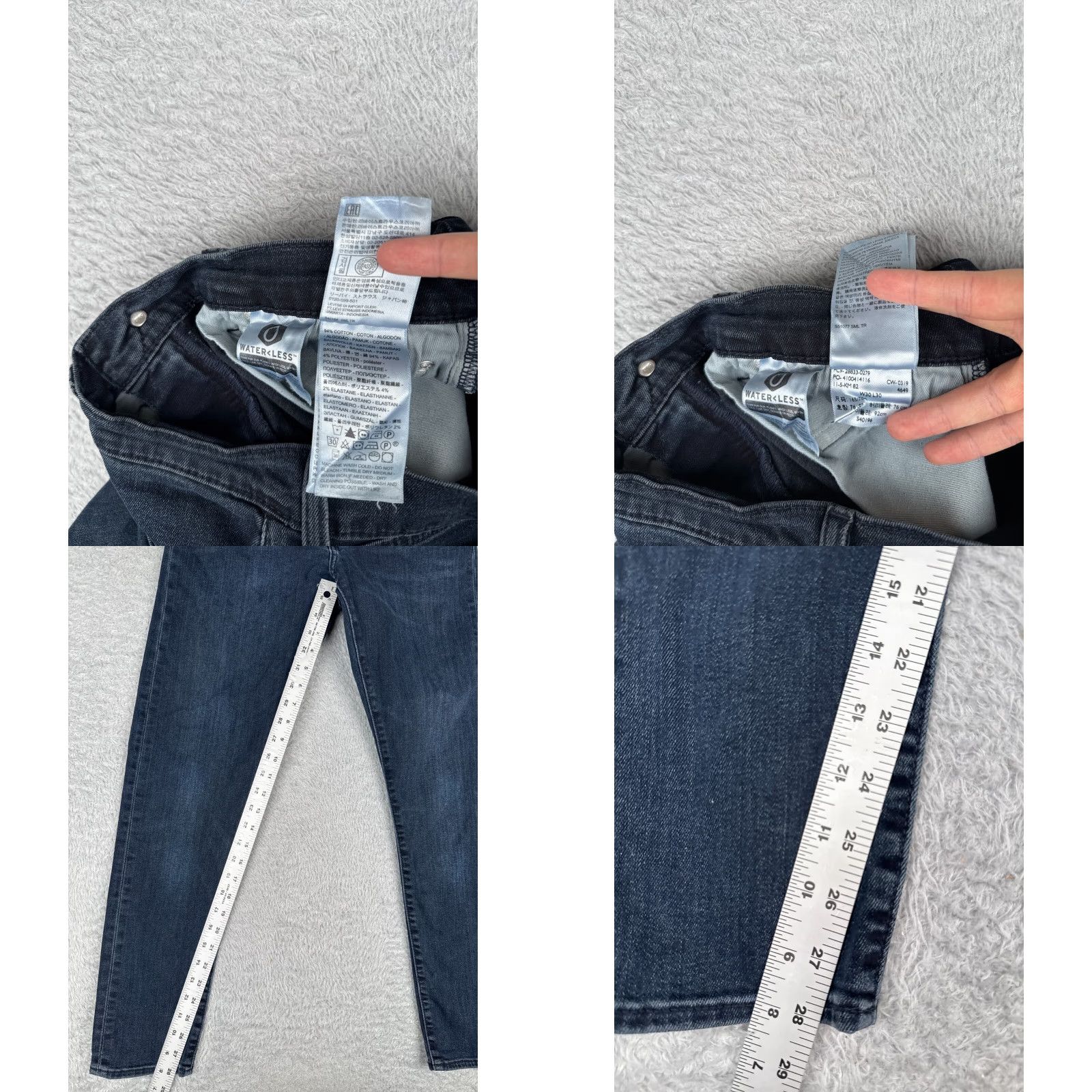 Levi's VINTAGE Levis Premium Jeans Men 30 Blue Denim Slim Taper 512 Cotton Big E Premium 29x28 Jeans Size US 30 / EU 46 - 8 Thumbnail