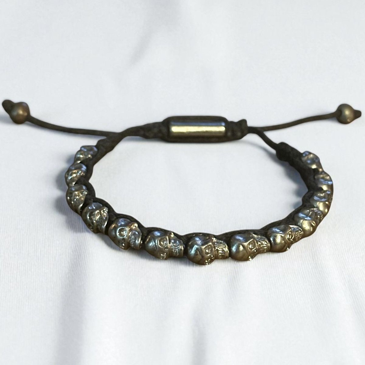 Other Black woven adjustable skull bracelet Size ONE SIZE - 1 Thumbnail