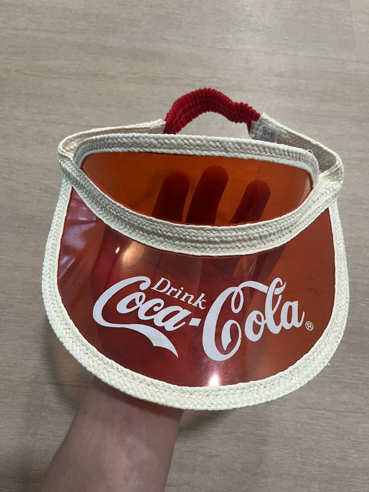 Vintage Vintage Coca-Cola vizor hat Size ONE SIZE - 3 Thumbnail