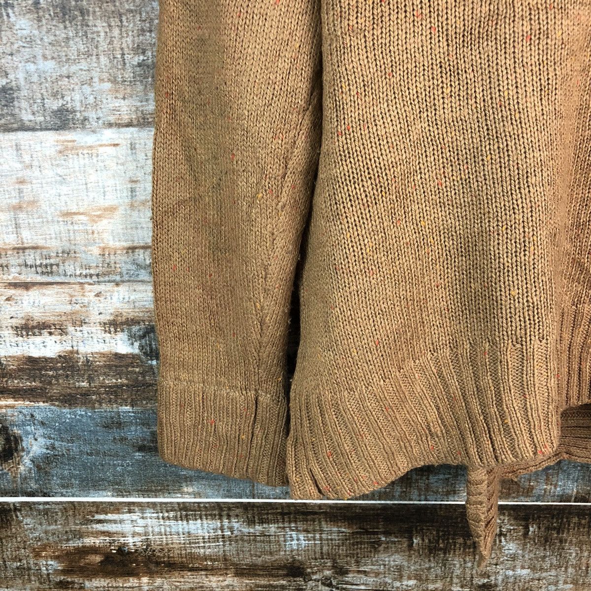 Homespun Knitwear × Japanese Brand M.M.O Brown cardigan vintage Knitwear #A2339 Size US M / EU 48-50 / 2 - 16 Thumbnail