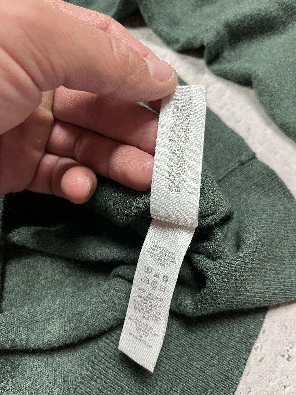 Paul Smith PS Paul Smith green crewneck cotton sweater with zebra patch Size US M / EU 48-50 / 2 - 10 Thumbnail
