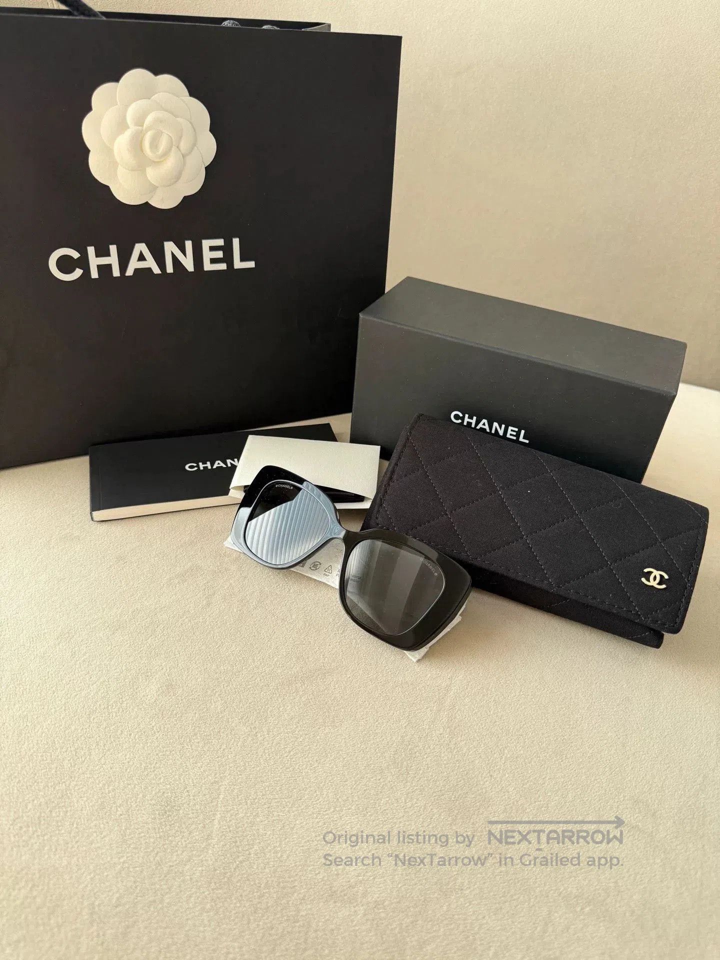Chanel Chanel New White Diamond Sunglasses. Size ONE SIZE - 3 Thumbnail