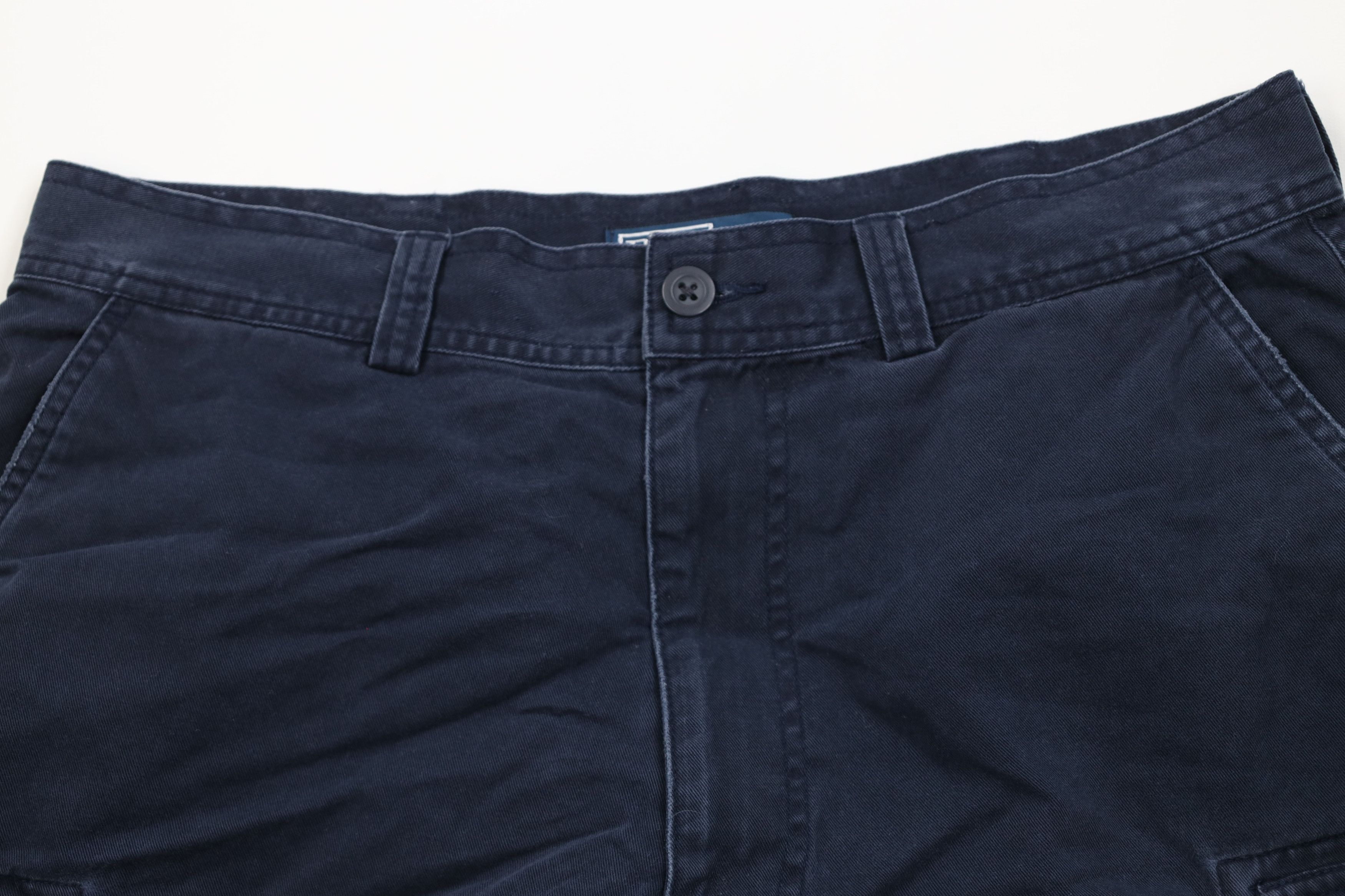 Ralph Lauren Vintage 90s Ralph Lauren Heavyweight Baggy Cargo Shorts Blue Size US 34 / EU 50 - 2 Thumbnail