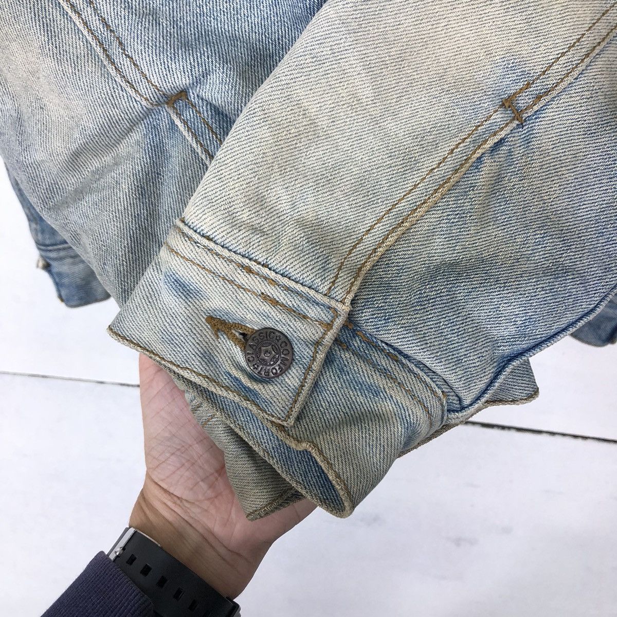 Japanese Brand 🔥VINTAGE TRUCKER DENIM JACKET CLASSIC TASS FENDER Size US L / EU 52-54 / 3 - 11 Thumbnail