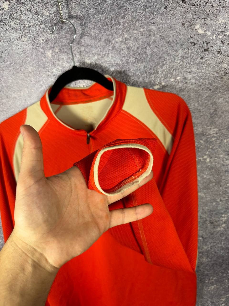 Nike × Nike ACG × Vintage Vintage Nike ACG Termo Quater Zip Sweatshirt Orange Medium Size US M / EU 48-50 / 2 - 10 Thumbnail
