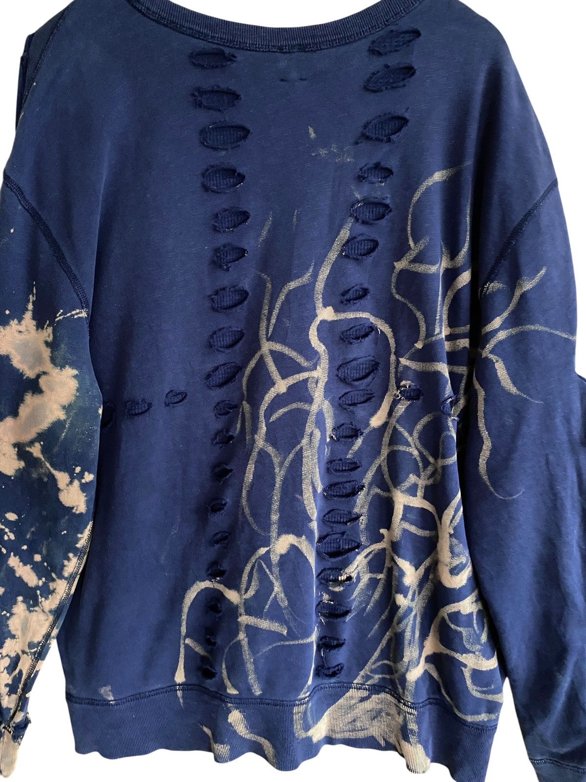 Polo Ralph Lauren Vintage Polo Ralph Lauren Bleach Distressed Sweatshirt 2000s Size US XXL / EU 58 / 5 - 10 Thumbnail