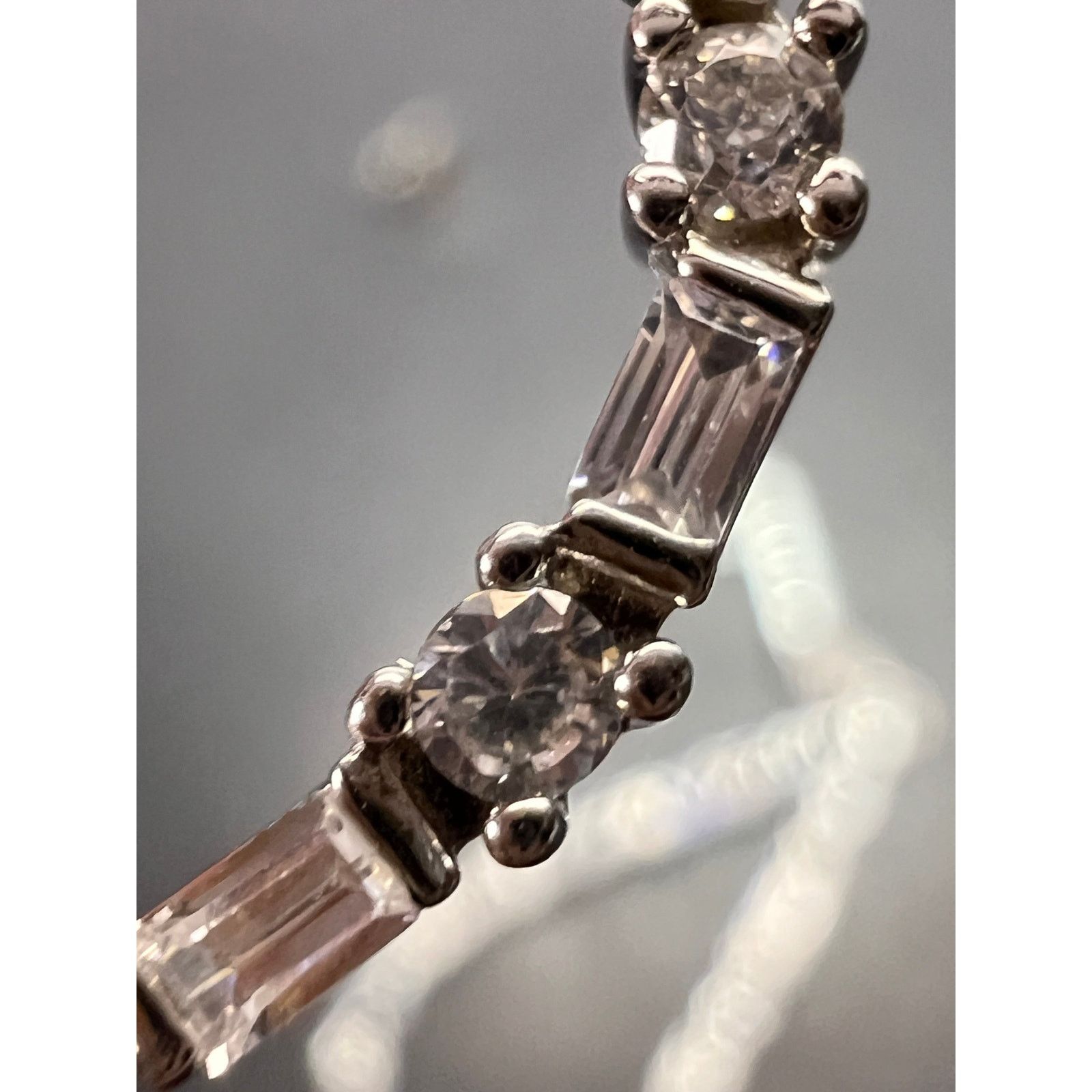 Other Open teardrop CZ sterling silver dangle earrings Size ONE SIZE - 10 Thumbnail