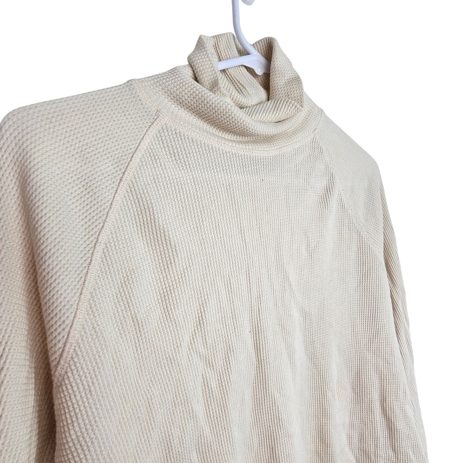 Everlane Everlane Womens Organic Cotton Thermal Turtleneck Size M Size M / US 6-8 / IT 42-44 - 5 Thumbnail