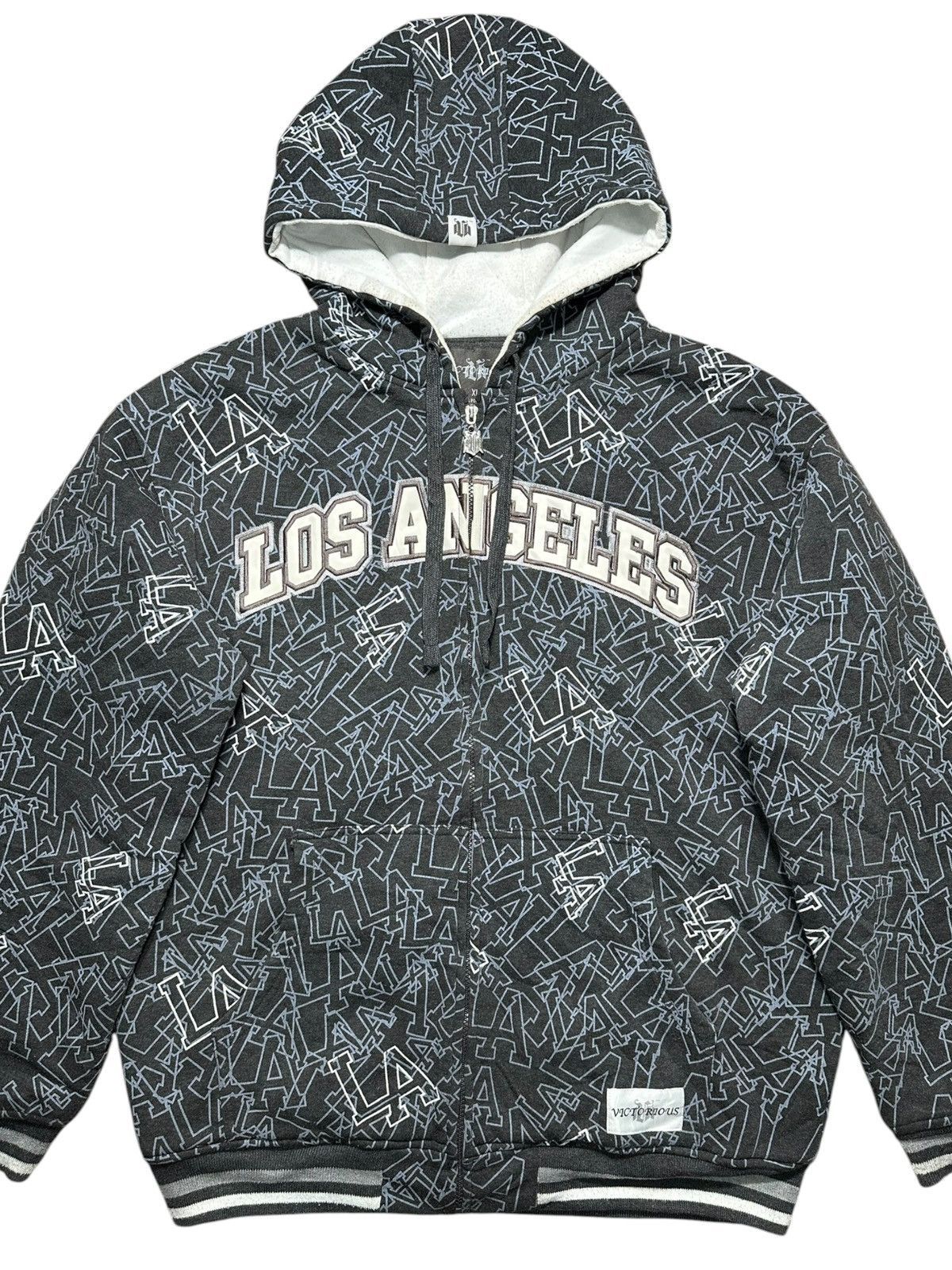 Vintage Victorious Urban Underground "LA" graphic pattern Hoodie Size US XXL / EU 58 / 5 - 2 Thumbnail