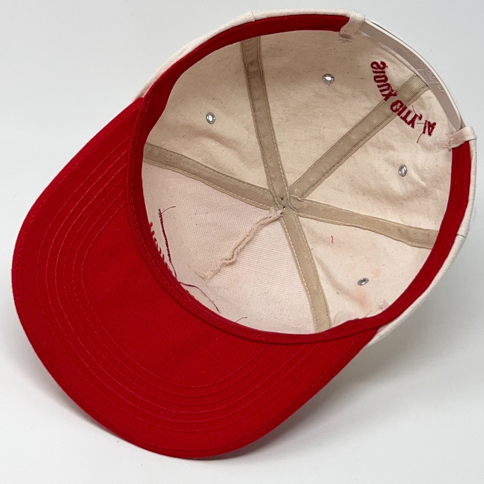 Vintage Vintage 90s Green Valley Golf Course Hat Cap Sioux City Red Size ONE SIZE - 4 Thumbnail