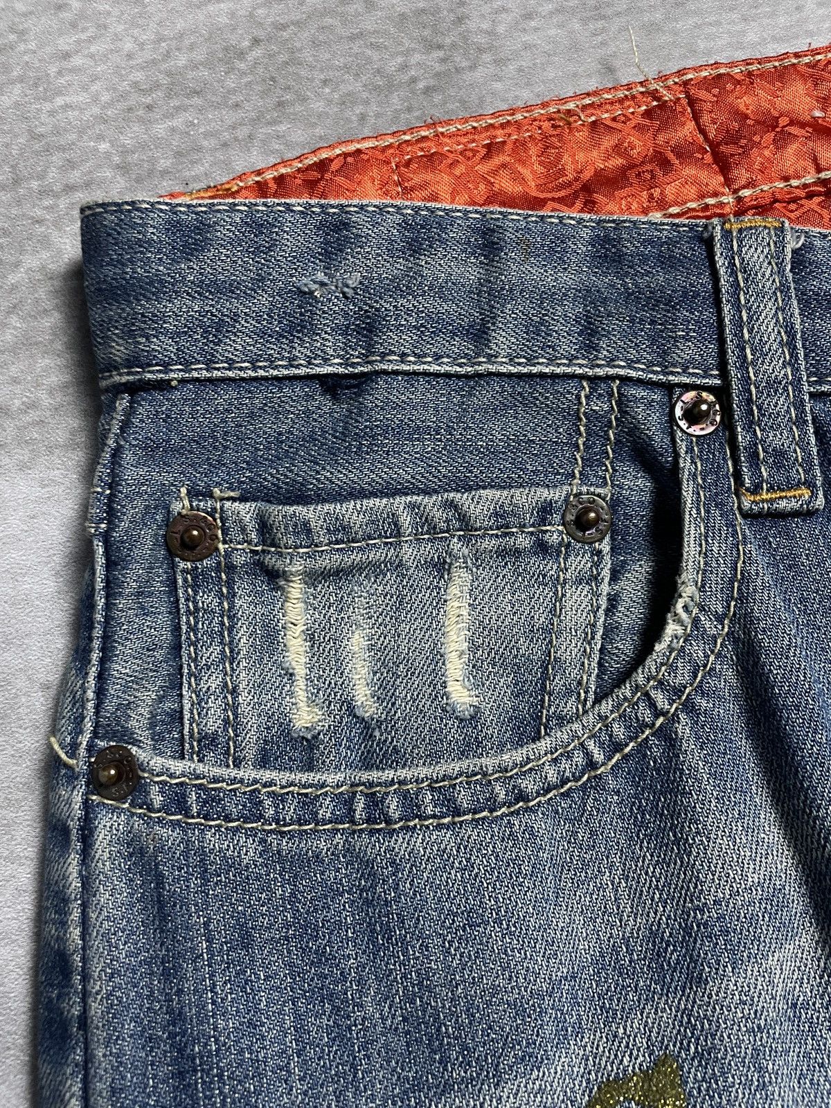 CLOT × Levi's Clot X Levi’s 501 Crash Patch Denim Pants Size US 36 / EU 52 - 10 Thumbnail