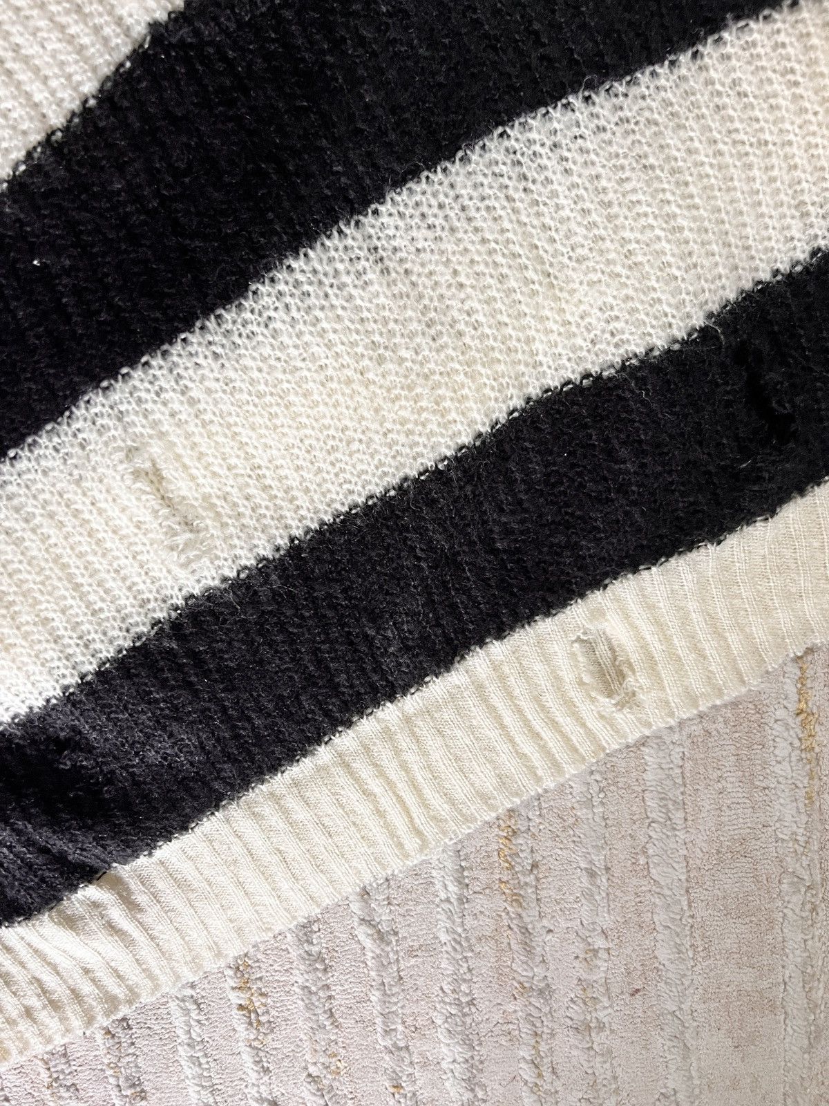 Vintage Vintage Stripe Knitted Distressed Punk Sleeveless Sweater Size US M / EU 48-50 / 2 - 9 Thumbnail